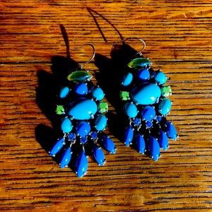 Stella and dot turquoise beaded earrings